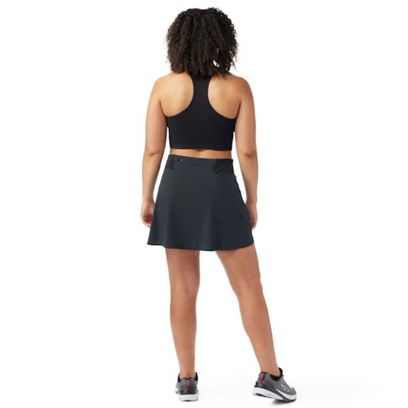 Smartwool Active Skort XS Black Athletic Outdoor Pickleball Tennis Golf Skirt - Picture 3 of 12